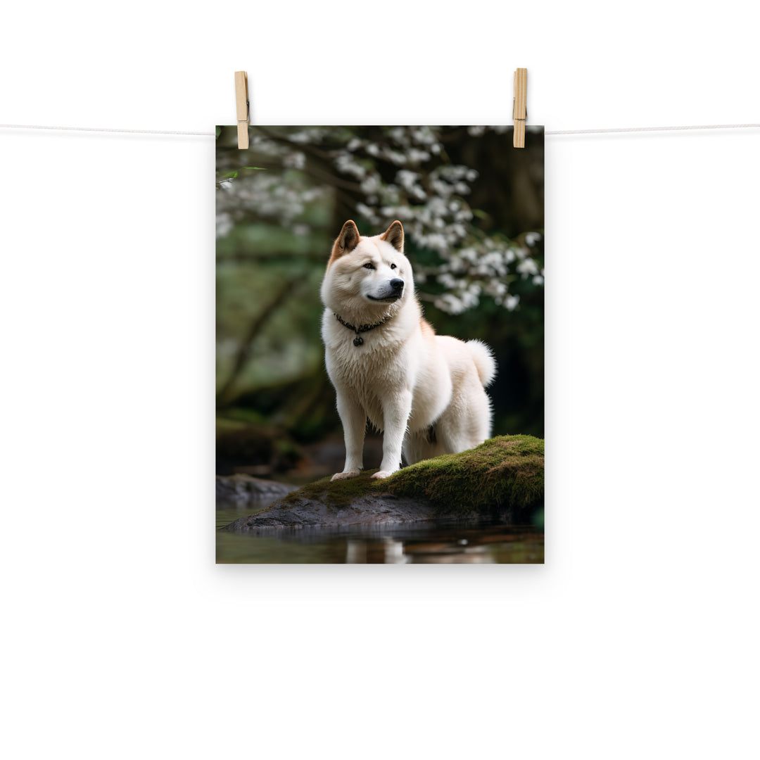 Akita Photo paper poster - PosterfyAI.com