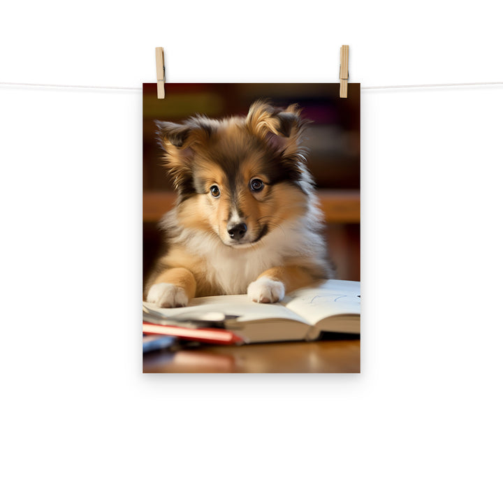 Shetland Sheepdog Photo paper poster - PosterfyAI.com