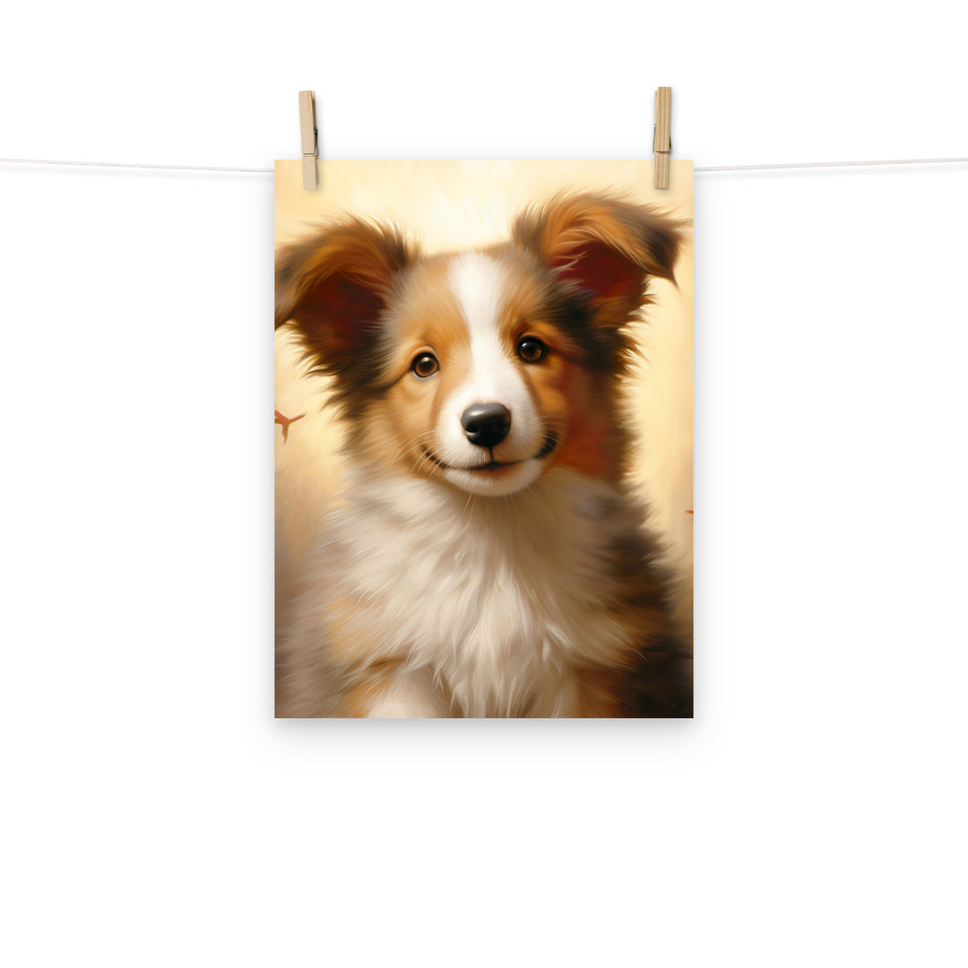 Shetland Sheepdog Photo paper poster - PosterfyAI.com