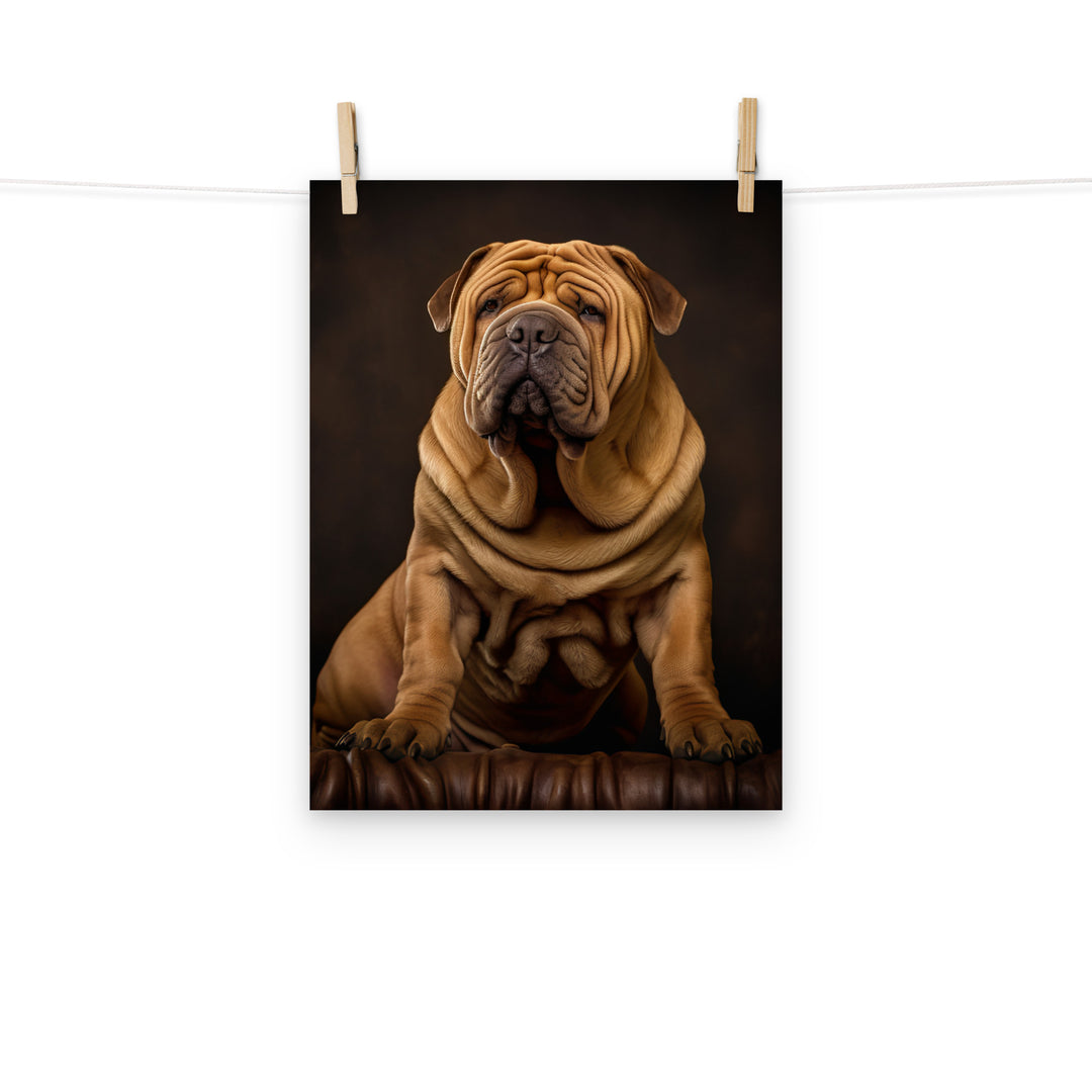 Shar Pei Photo paper poster - PosterfyAI.com