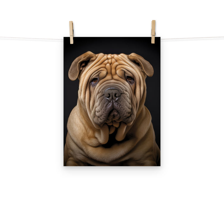 Shar Pei Photo paper poster - PosterfyAI.com