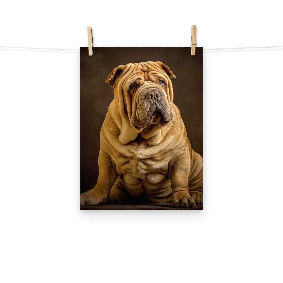 Shar Pei Photo paper poster - PosterfyAI.com