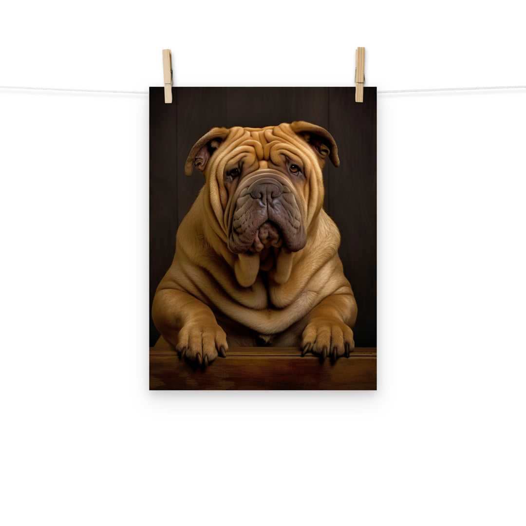 Shar Pei Photo paper poster - PosterfyAI.com