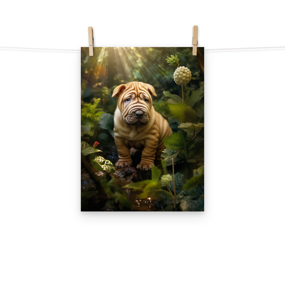 Shar Pei Photo paper poster - PosterfyAI.com