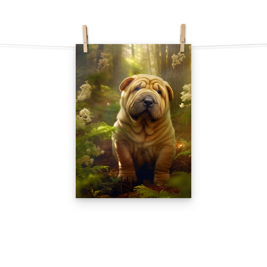 Shar Pei Photo paper poster - PosterfyAI.com