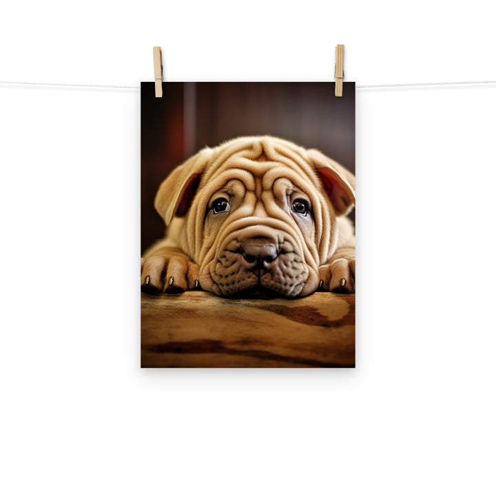 Shar Pei Photo paper poster - PosterfyAI.com