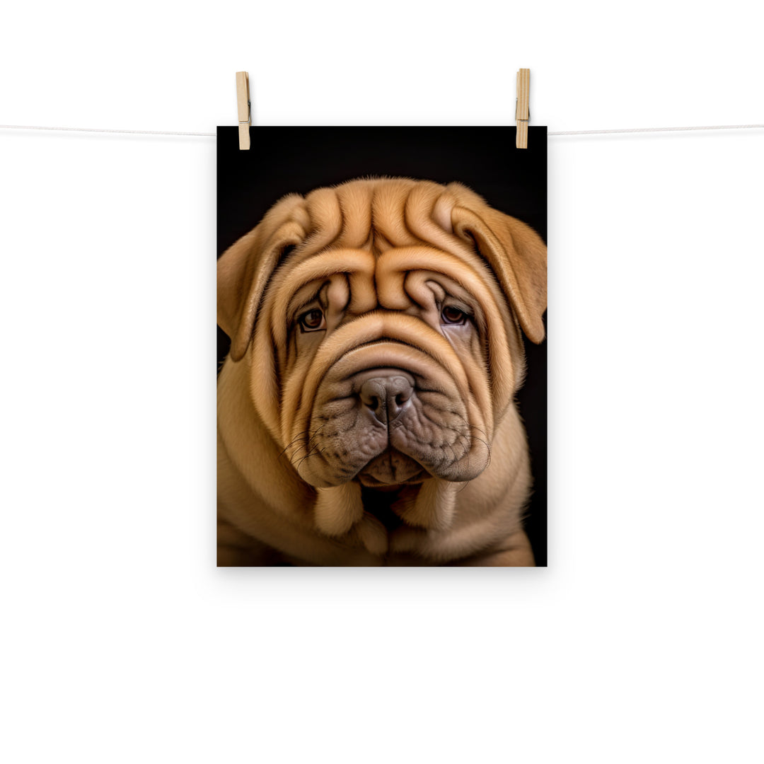 Shar Pei Photo paper poster - PosterfyAI.com