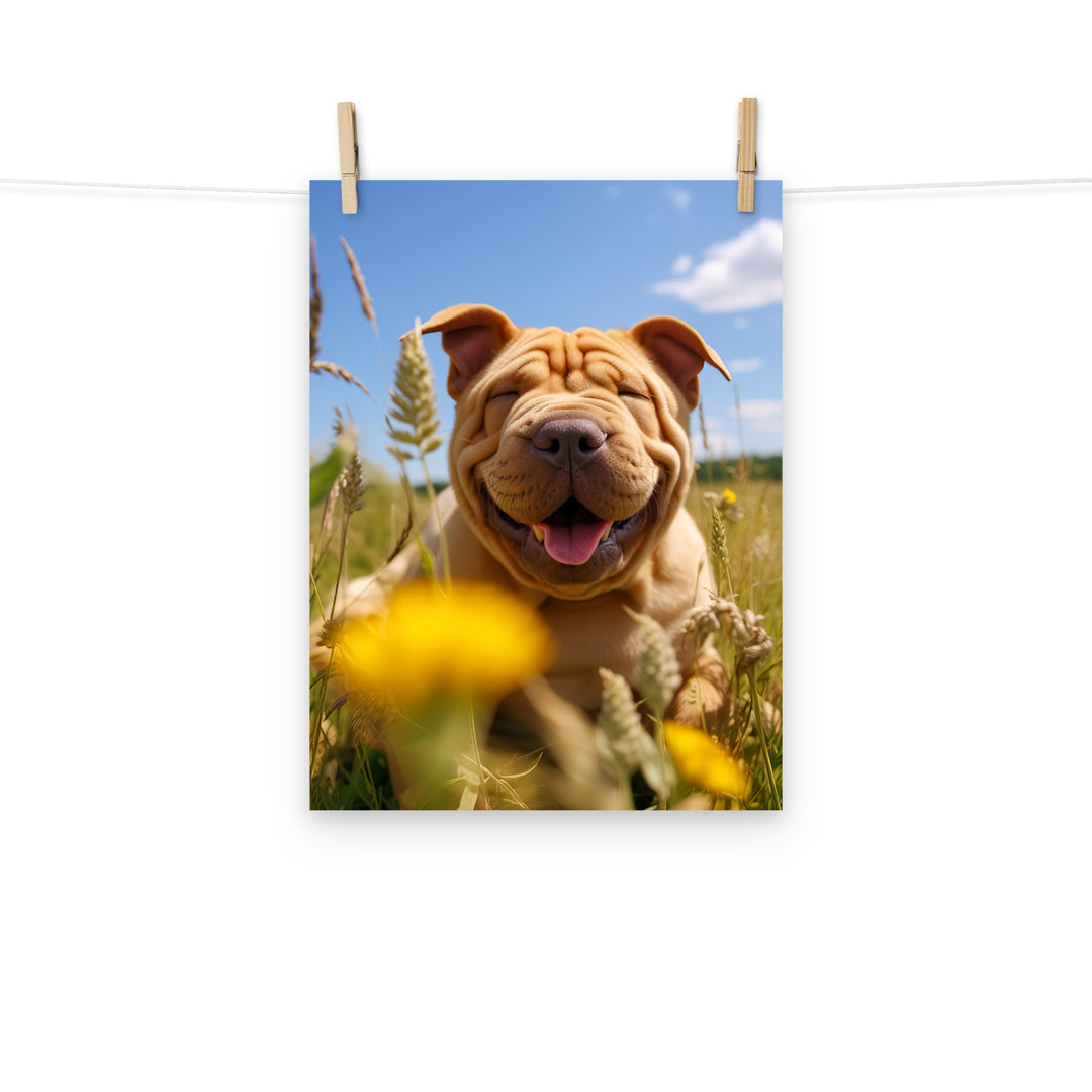 Shar Pei Photo paper poster - PosterfyAI.com