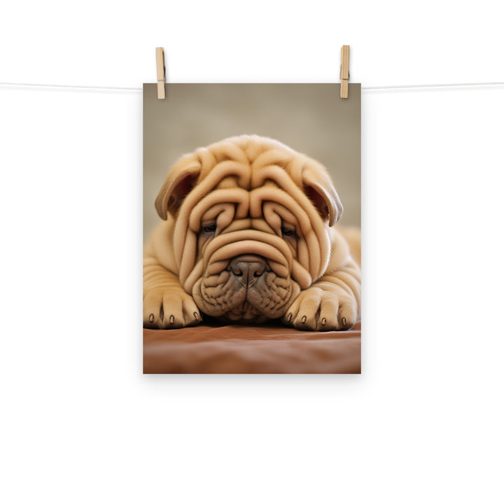 Shar Pei Photo paper poster - PosterfyAI.com