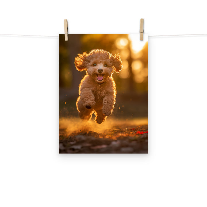 Poodle Photo paper poster - PosterfyAI.com