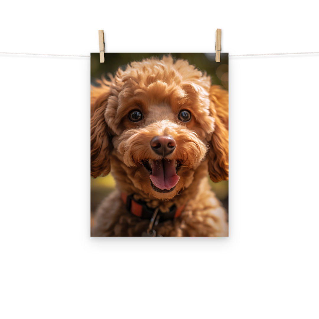 Poodle Photo paper poster - PosterfyAI.com