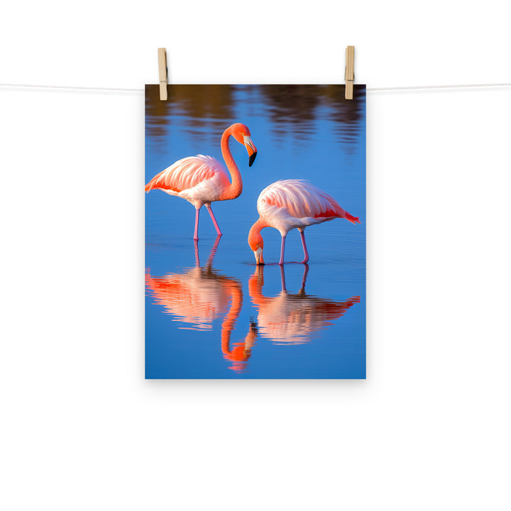 Flamingo Photo paper poster - PosterfyAI.com