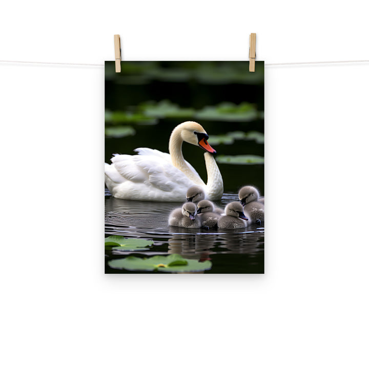 Swan Photo paper poster - PosterfyAI.com