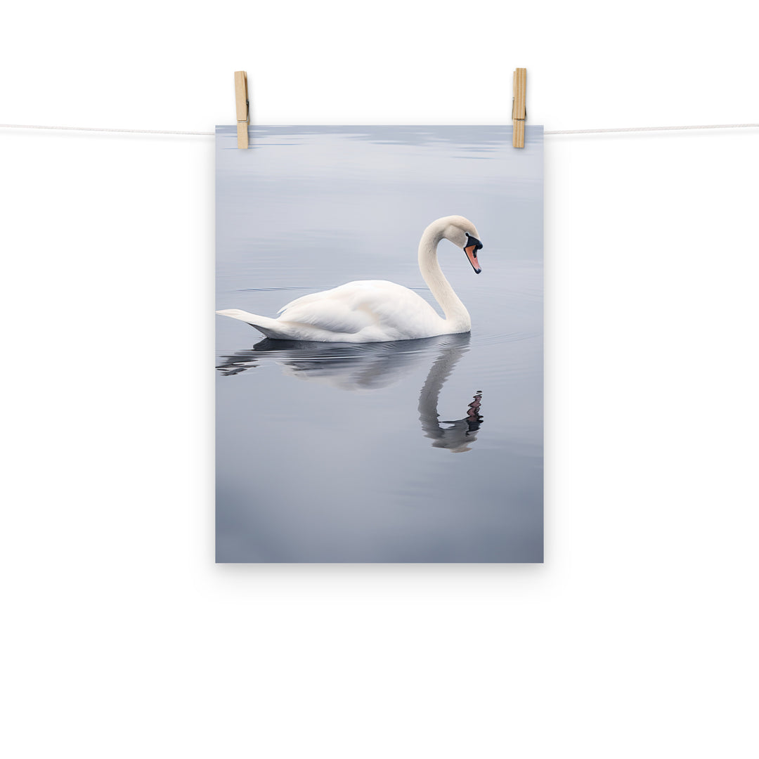 Swan Photo paper poster - PosterfyAI.com