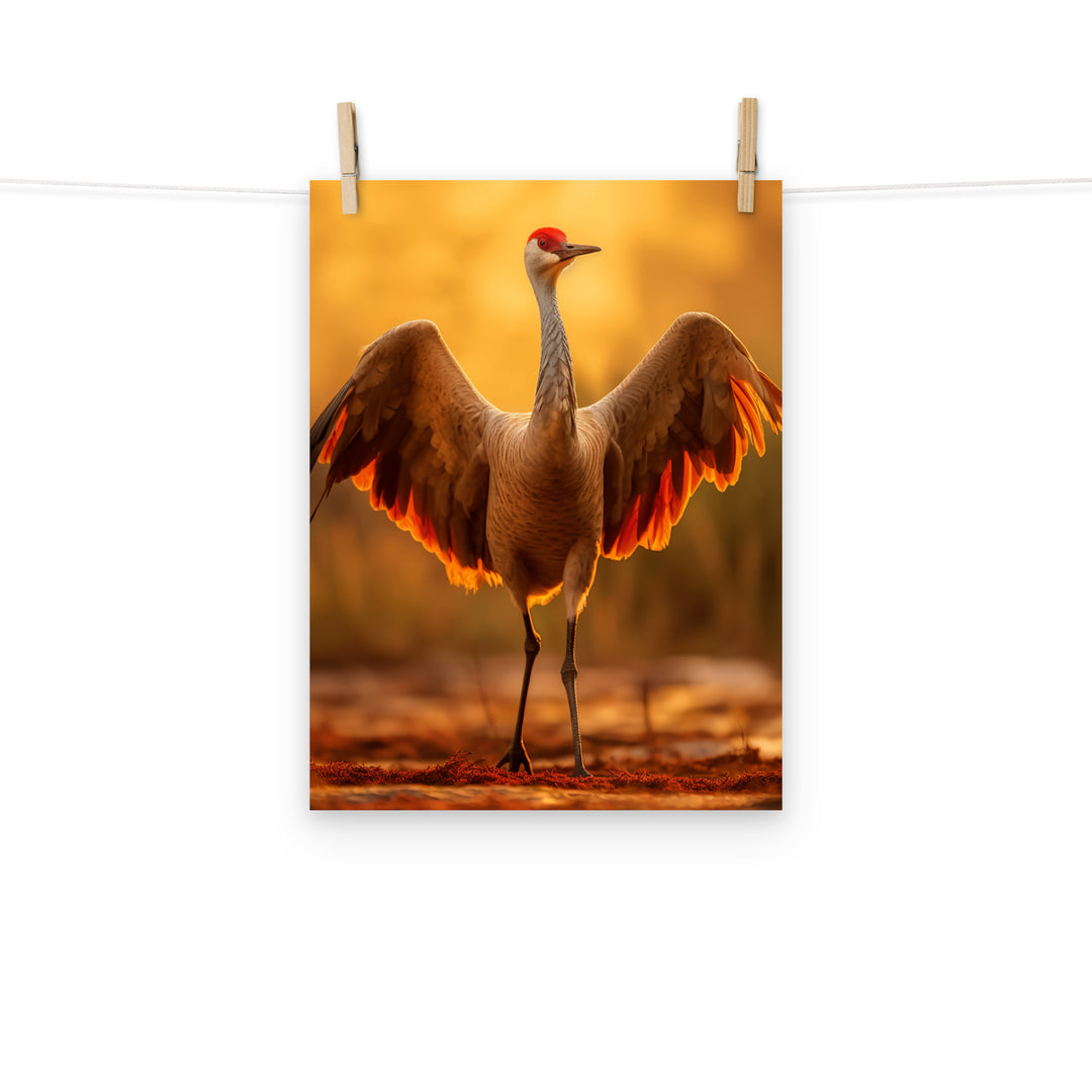 Crane Photo paper poster - PosterfyAI.com