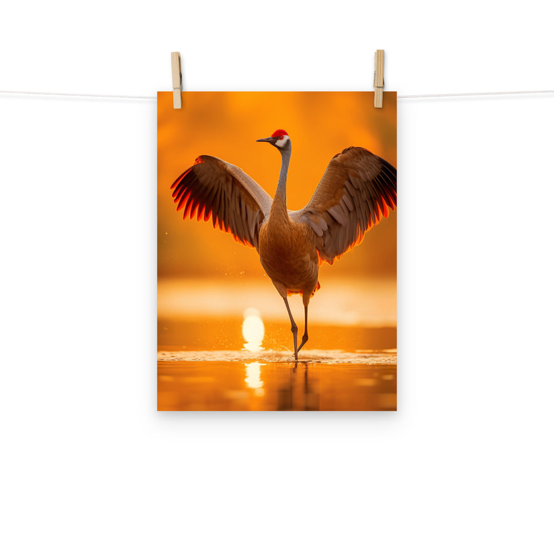 Crane Photo paper poster - PosterfyAI.com