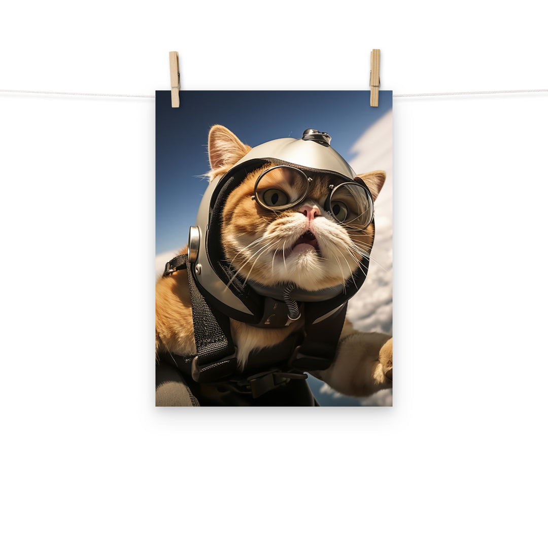 Exotic Shorthair Pilot paper poster - PosterfyAI.com