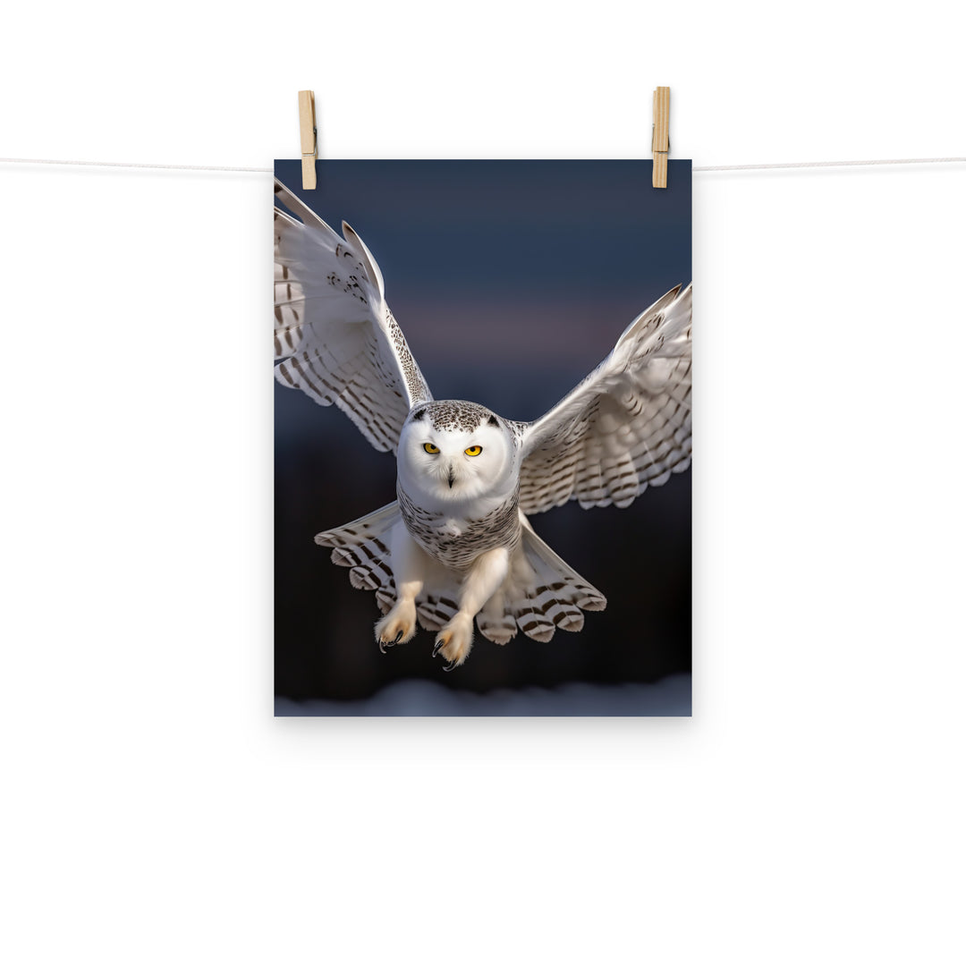 Owl Photo paper poster - PosterfyAI.com