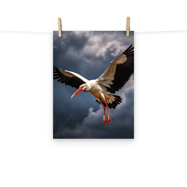 Stork Photo paper poster - PosterfyAI.com