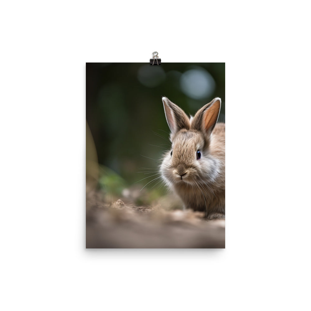 Lionhead Bunny Photo paper poster - PosterfyAI.com