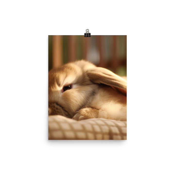 Holland Lop Photo paper poster - PosterfyAI.com