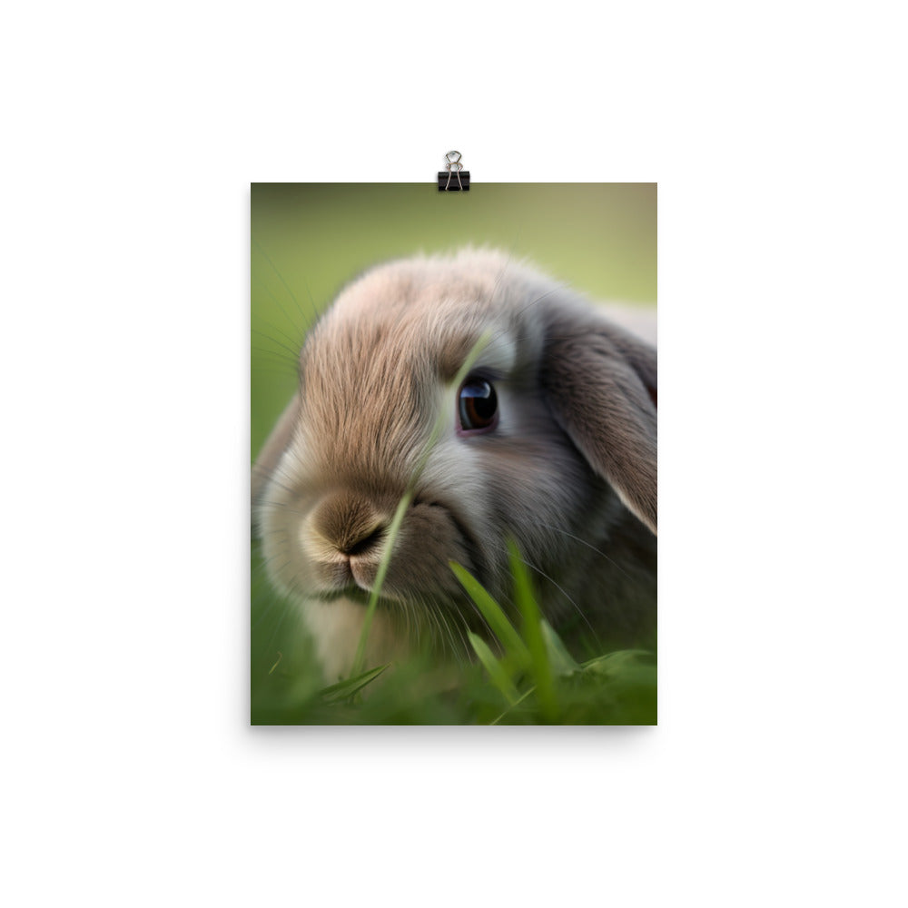 Holland Lop Photo paper poster - PosterfyAI.com