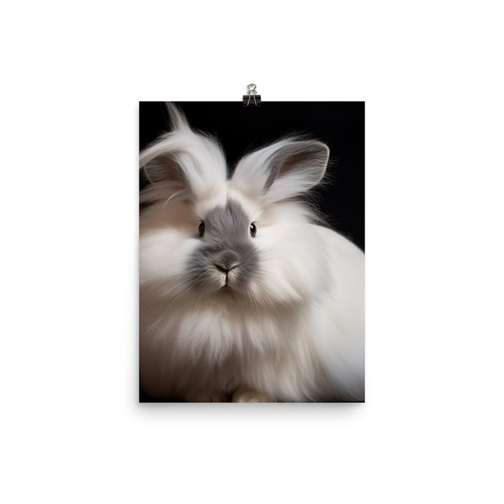 Gorgeous Lionhead Bunny Photo paper poster - PosterfyAI.com