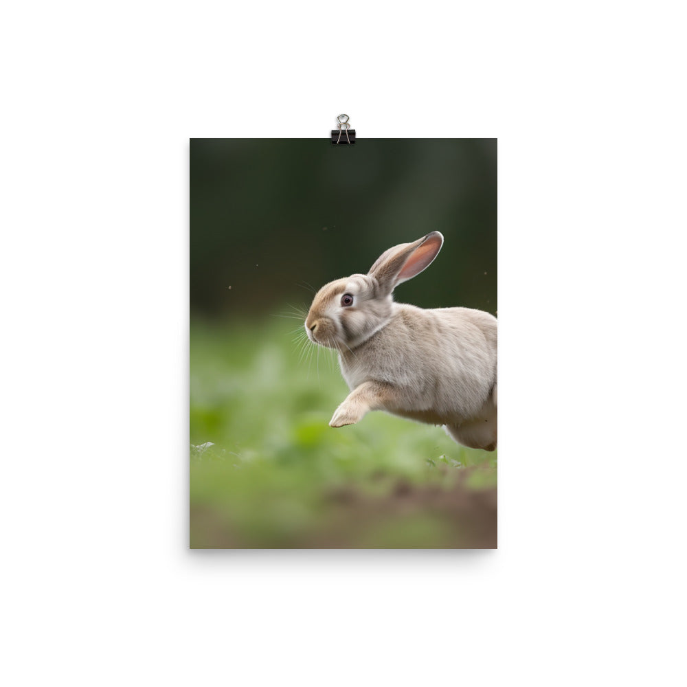 Playful French Lop Photo paper poster - PosterfyAI.com