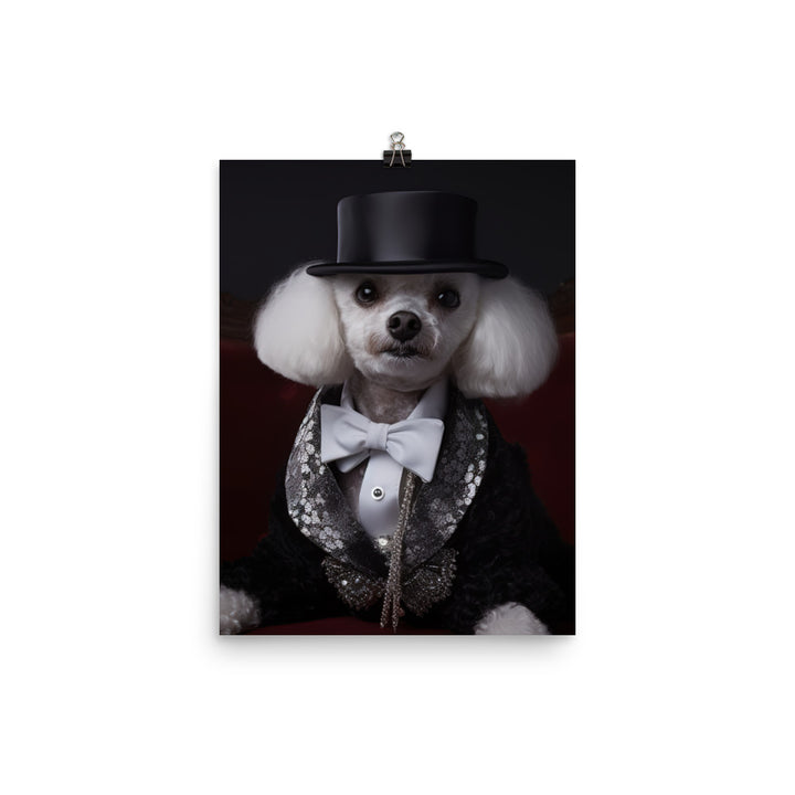 The Glamorous Poodle Photo paper poster - PosterfyAI.com