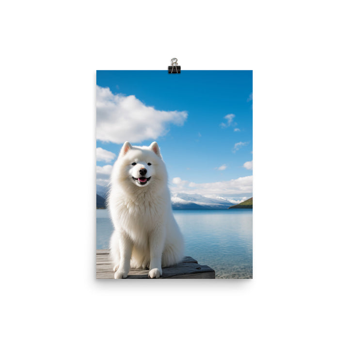 Samoyed Serenity Photo paper poster - PosterfyAI.com