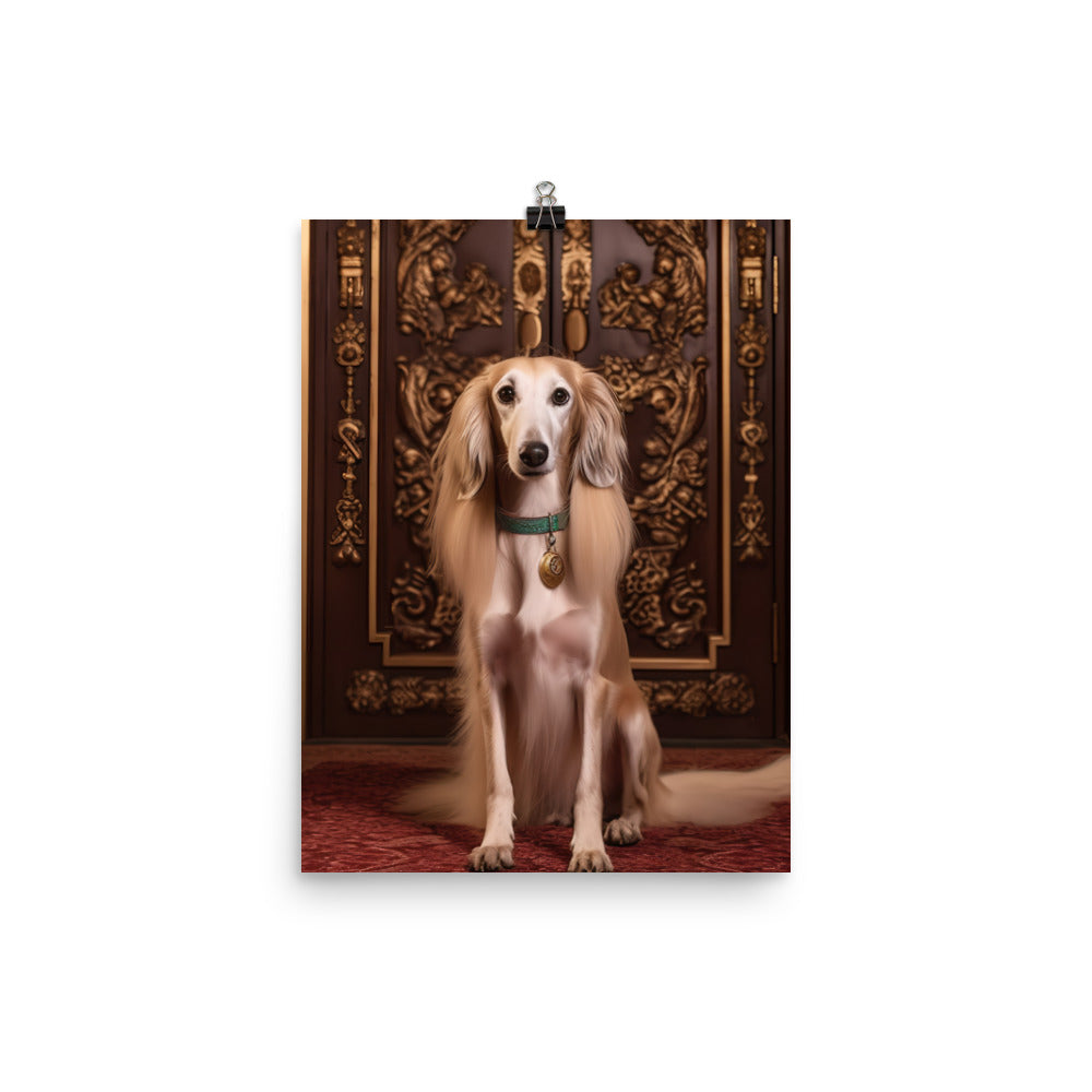 Regal Saluki Photo paper poster - PosterfyAI.com