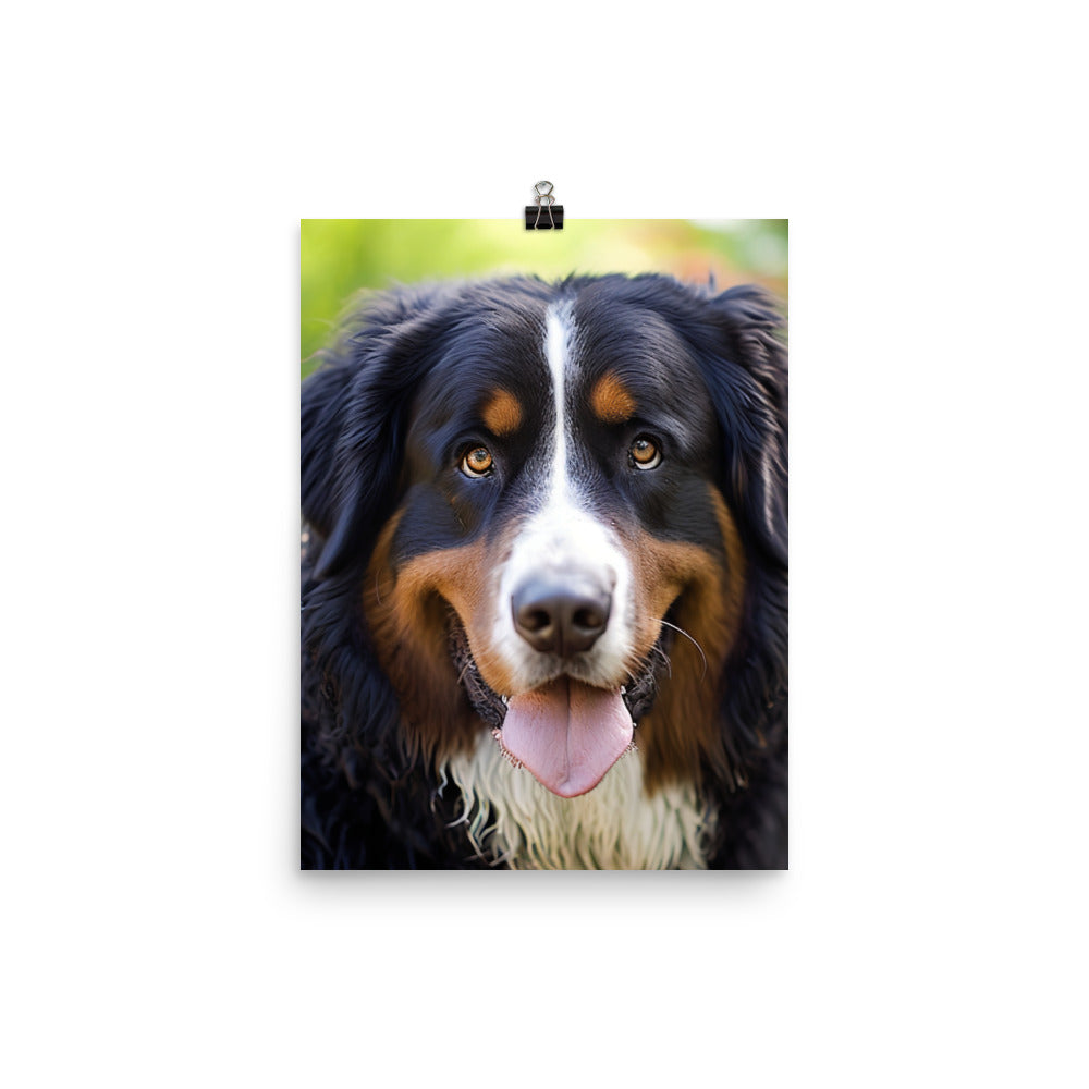 Regal Bernese Mountain Dog Photo paper poster - PosterfyAI.com