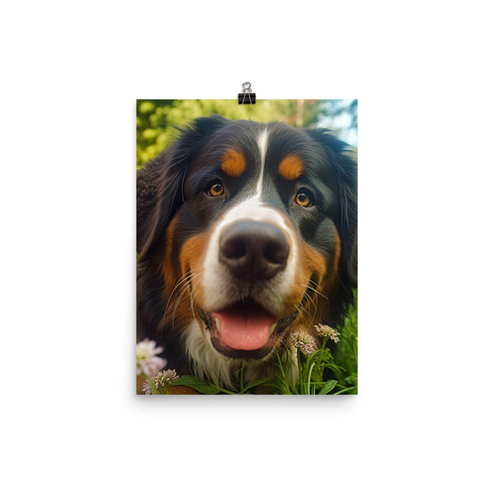 Regal Bernese Mountain Dog Photo paper poster - PosterfyAI.com