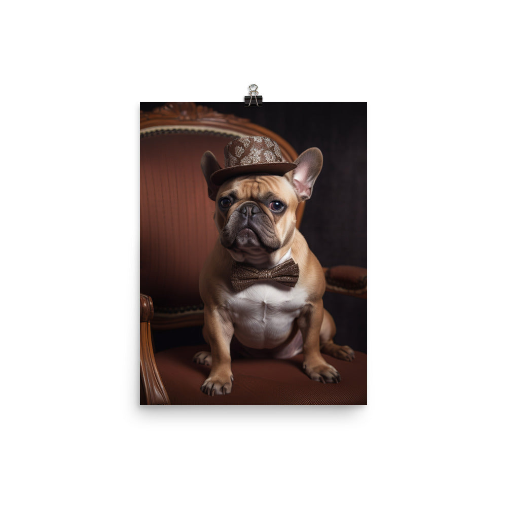 French Bulldog Photo paper poster - PosterfyAI.com