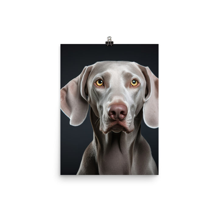 Majestic Weimaraner Photo paper poster - PosterfyAI.com