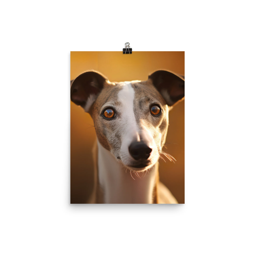 Graceful Whippet Photo paper poster - PosterfyAI.com