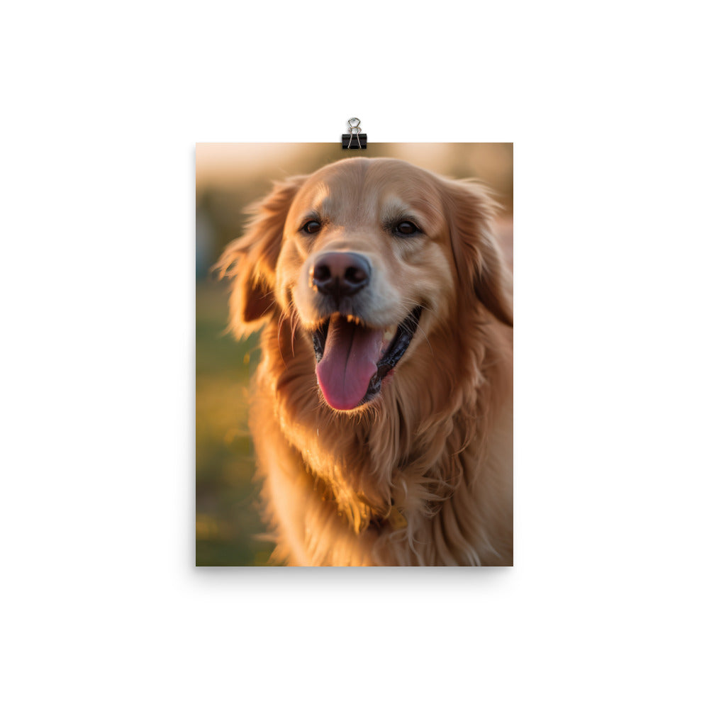 Golden Retriever Photo paper poster - PosterfyAI.com