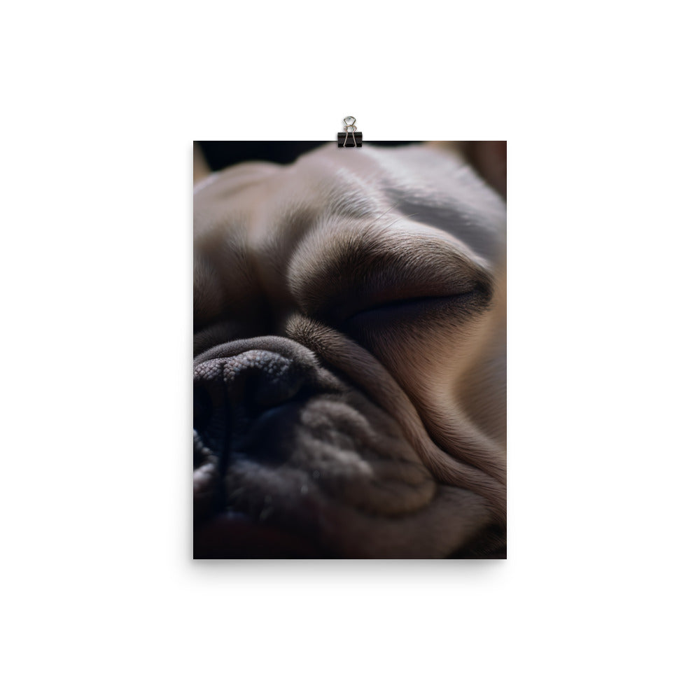 Frenchie dreams Photo paper poster - PosterfyAI.com