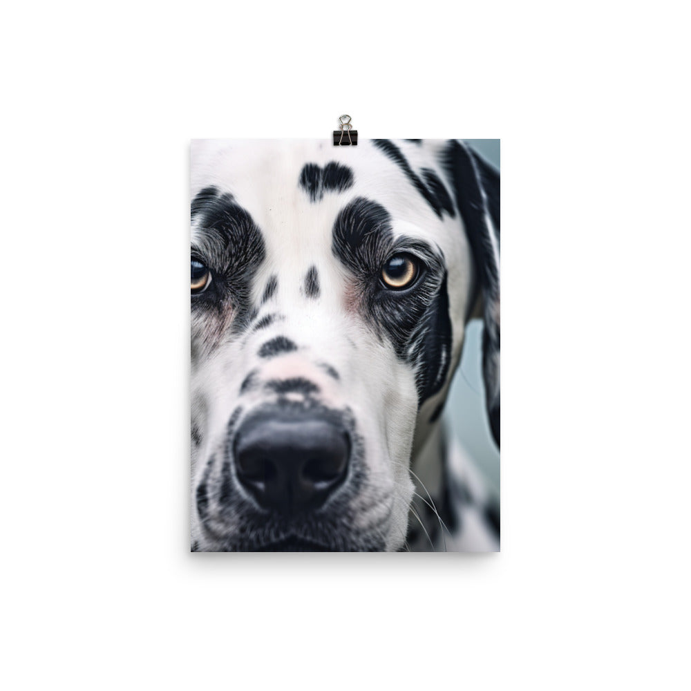 Dalmatians face Photo paper poster - PosterfyAI.com