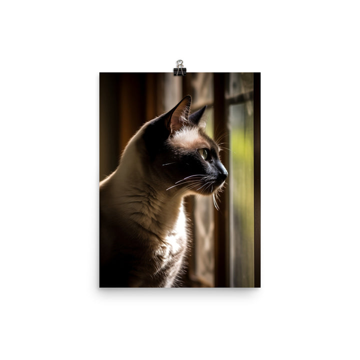 Siamese Serenity Photo paper poster - PosterfyAI.com