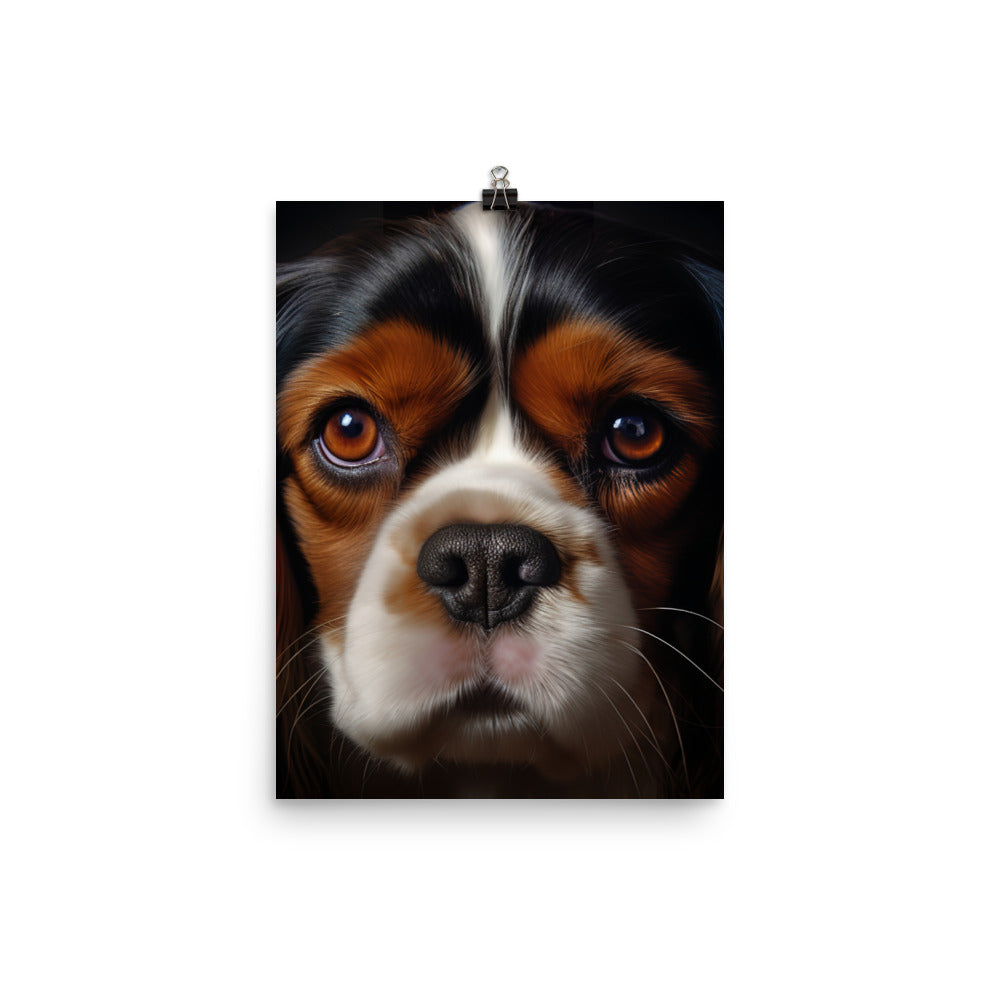 Cavalier King Charles Spaniel Photo paper poster - PosterfyAI.com