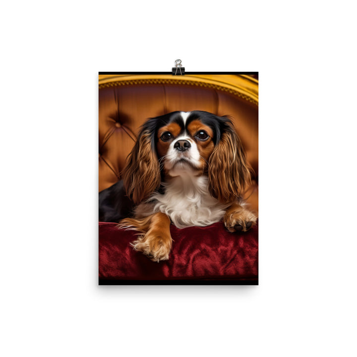 Cavalier King Charles Spaniel Photo paper poster - PosterfyAI.com