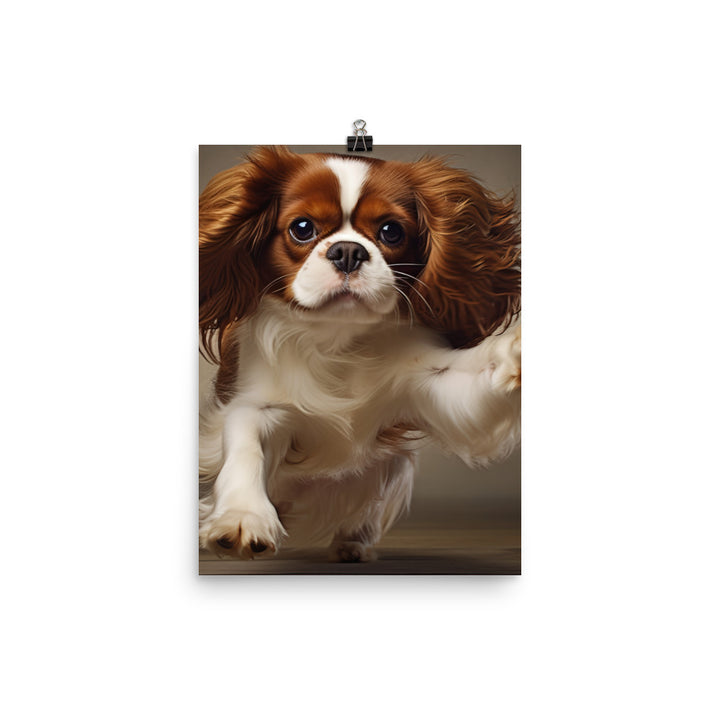 Cavalier King Charles Spaniel Photo paper poster - PosterfyAI.com