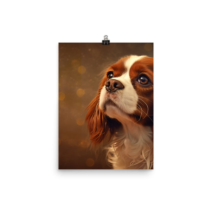 Cavalier King Charles Spaniel Photo paper poster - PosterfyAI.com