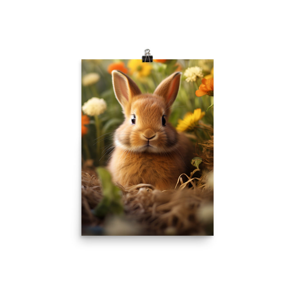 Cute Cinnamon Bundle of Joy Photo paper poster - PosterfyAI.com