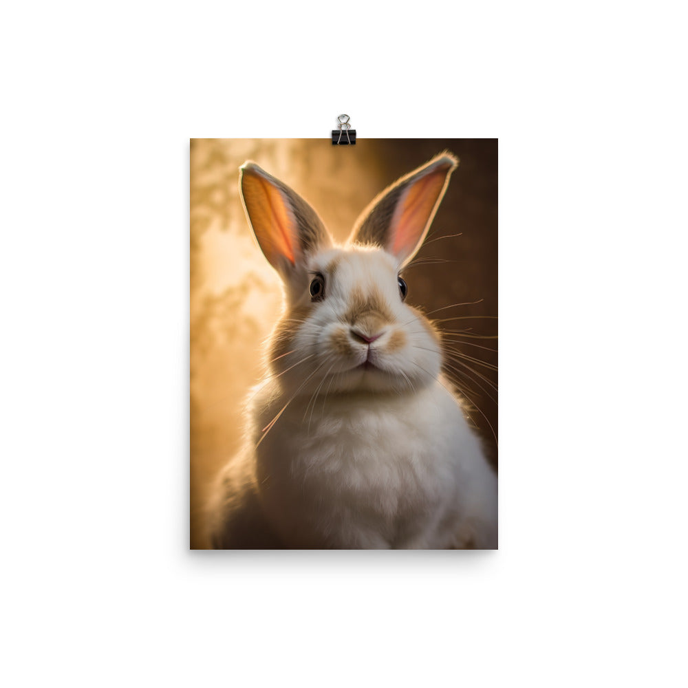 Beveren Bunny Photo paper poster - PosterfyAI.com