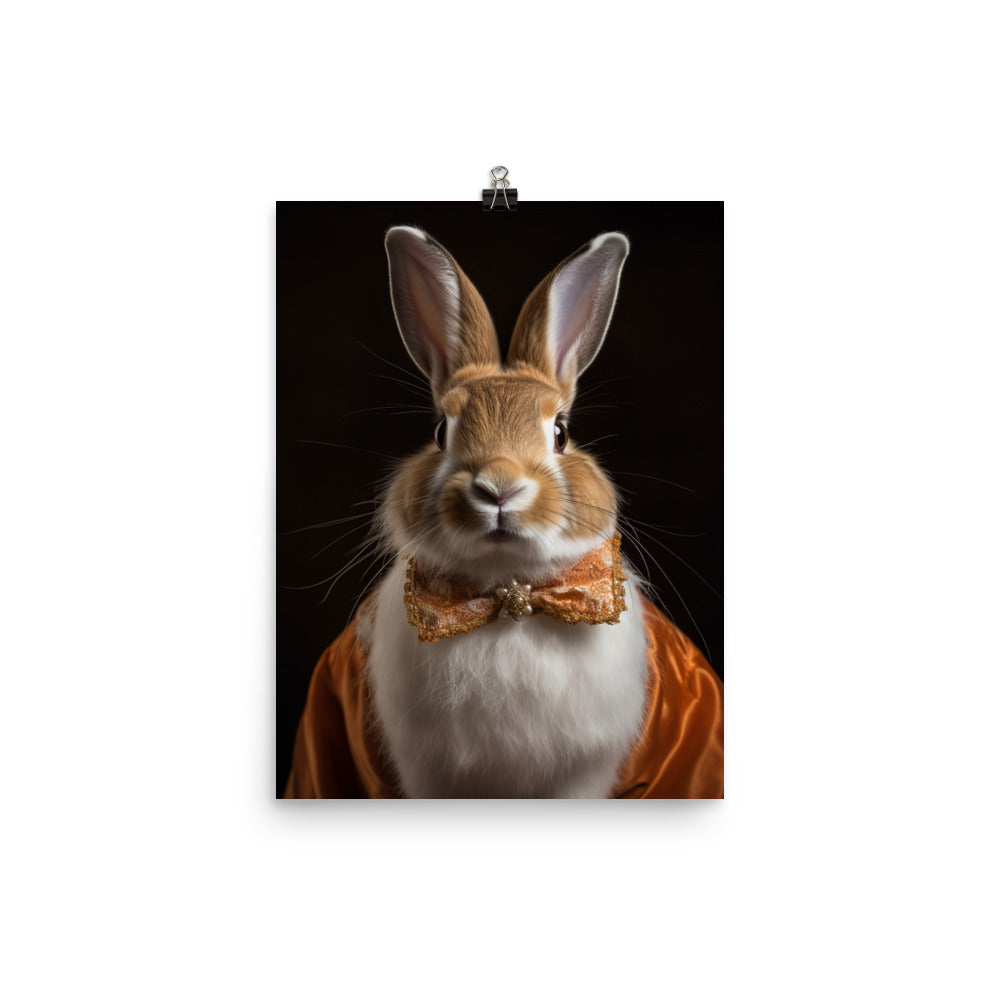 English Spot Bunnys Classic Charisma Photo paper poster - PosterfyAI.com