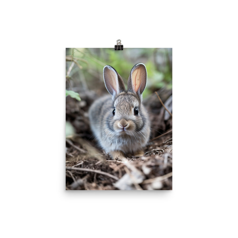 Adorable Rhinelander Bunny Photo paper poster - PosterfyAI.com