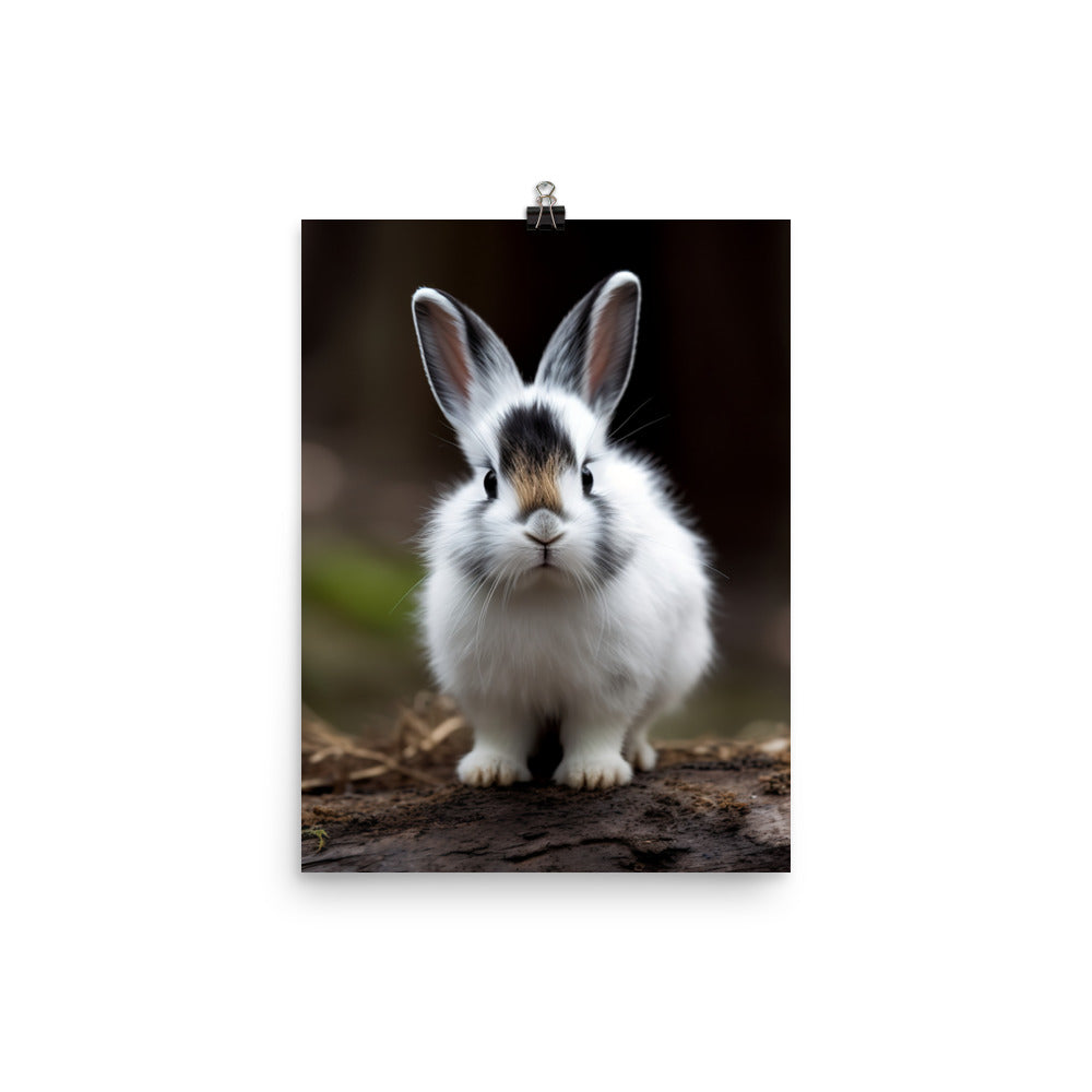 Dwarf Hotot Bunny Photo paper poster - PosterfyAI.com