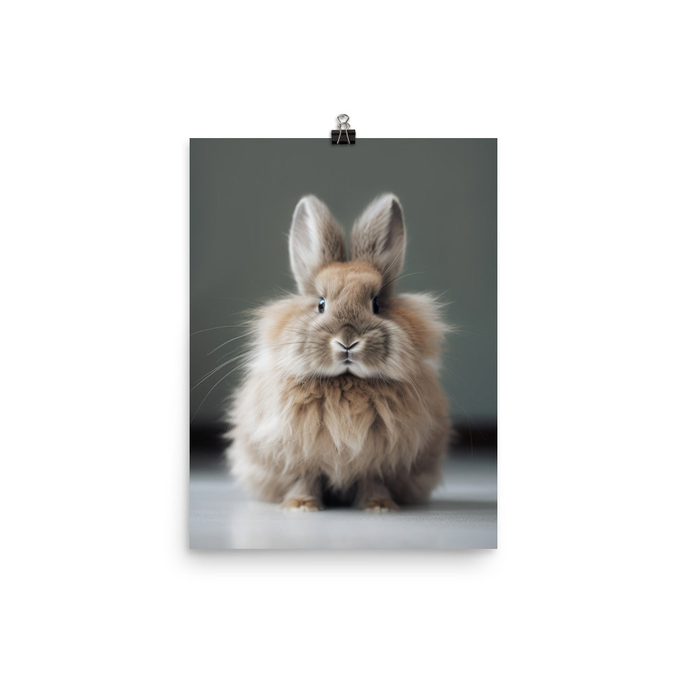 Jersey Wooly Bunny Photo paper poster - PosterfyAI.com